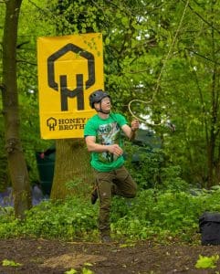 Wishing Marcin the Best of Luck in the  Arb Show Open Climbing Competition!