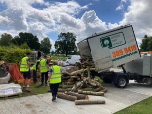 Helping out with a Garden at the RHS Hampton Court Palace Garden Festival