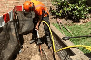 Progress of air spade investigation - Artemis Tree Services